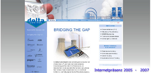 Webseite 2005 - 2007